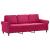 Set canapele cu perne, 2 piese, roșu vin, catifea GartenMobel Dekor