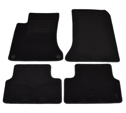 Covorașe mochetă Mercedes Clasa A W176, B W246 și CLA, negre, set 4 piese