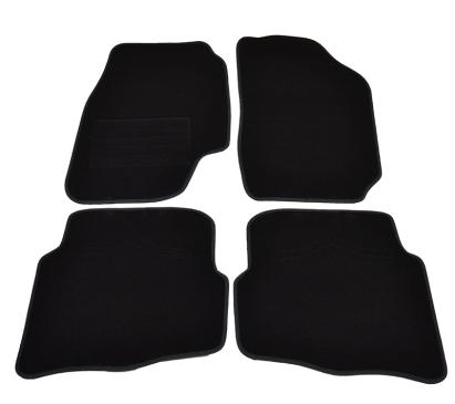 Covorașe mochetă dedicate Seat Ibiza 2002-2008 negre, set 4 bucăți