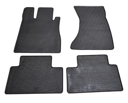 Set covorase auto din cauciuc pentru Mercedes Clasa S W220 1998-2005, negre, 4 piese