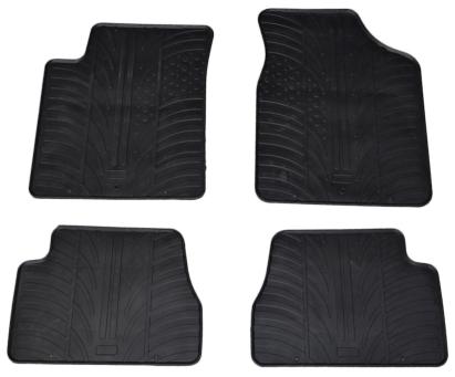 Set covorase auto cauciuc Kia Picanto 2004-2010, negre, Gledring, 4 piese