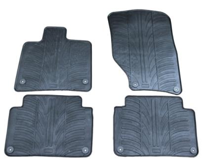 Covorașe auto din cauciuc Audi Q7 4L 2006-2015, negre, Gledring, set 4 buc