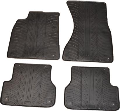 Set covorașe auto cauciuc Audi A6 C7 și Audi A7, negre, Gledring, 4 piese