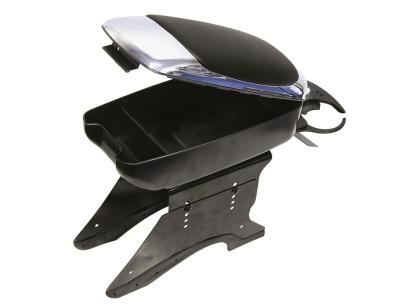 Cotiera auto universala Carpoint crom, reglabila, cu suport pahare