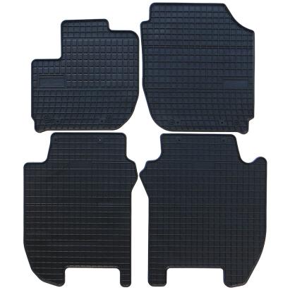 Set covorase auto cauciuc Honda Jazz 2013-2020, negre, 4 piese