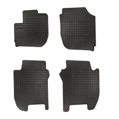 Set covorase auto din cauciuc pentru Mazda 2 III 2014- negre, 4 piese