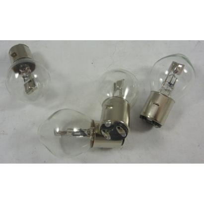 Bec halogen far motocicletă BA20D 12V 45/40W, lumină albă, 1 buc