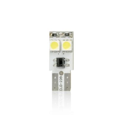 Set 2 becuri auto LED Vecta T10 Canbus 12V, 5W, 4 SMD 5050, alb
