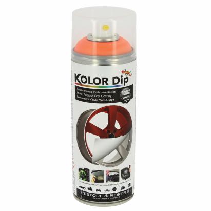 Spray vopsea cauciucata Kolor Dip portocaliu fluorescent 400 ml