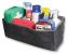Organizator portbagaj mini auto cu fixare velcro, material textil rezistent