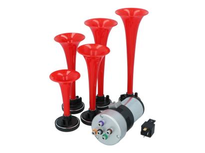 Claxon auto Carpoint 5 tonuri 12V cu compresor electric, 240W, 117dB