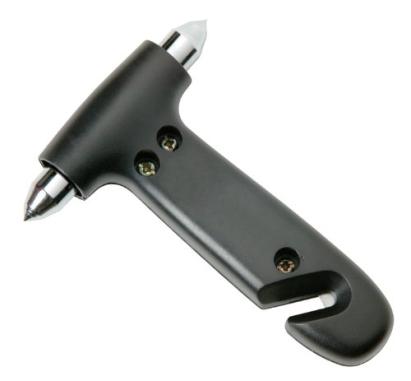Ciocan auto de urgenta Sumex pentru spart geam si taiat centura, 13x10 cm