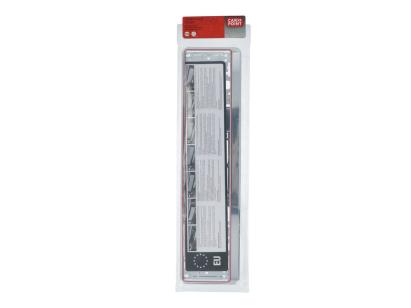 Suport număr înmatriculare cromat Carpoint, 52 x 11 cm, plastic