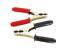 Set 2 clești baterie auto Carpoint 120A cu izolație roșie și neagră
