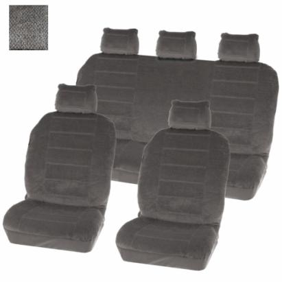 Huse scaune auto universale gri Washington, set 9 piese