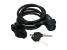 Antifurt bicicleta cu cheie Dresco, cablu 150 cm, diametru 8 mm