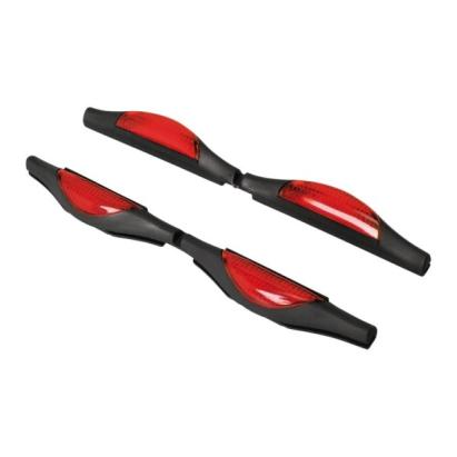 Aparatori usi auto Automax rosii pentru protectie laterala, set 2 buc