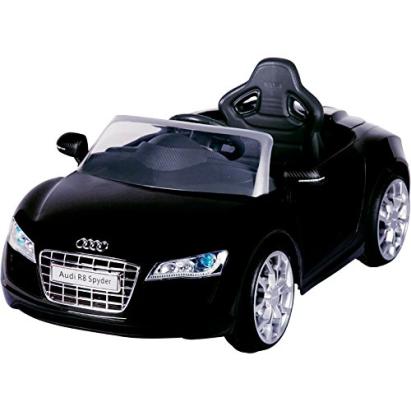 Mașinuță electrică Audi R8 Spyder cu telecomandă, MP3 și acumulator 6V, negru