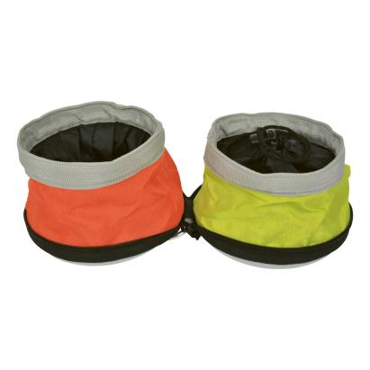 Set de calatorie pentru animale cu 2 boluri pliabile textile Pets Travel