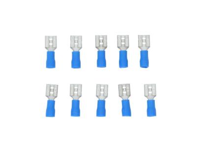 Set 10 papuci electrici mamă Carpoint 6,3x0,8 mm, albaștri