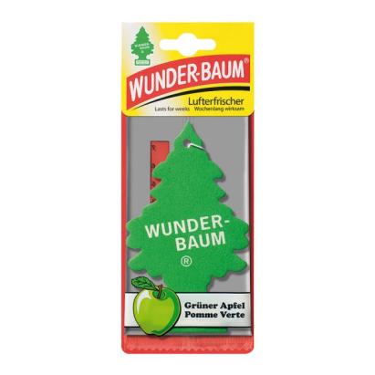 Odorizant auto tip bradut Wunder-Baum Green Apple, parfum mar verde
