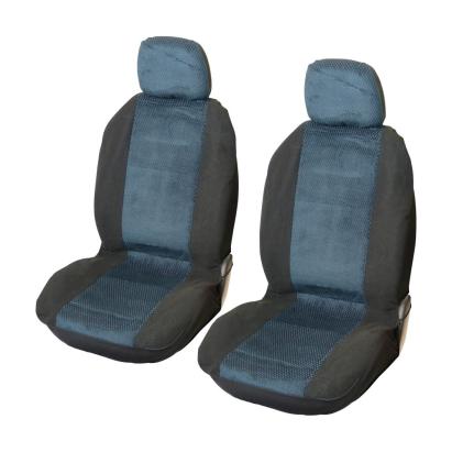 Huse scaune auto Denver față, set 4 piese, albastru, compatibile airbag