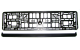 Suport număr înmatriculare auto negru 52x11 cm, import Polonia