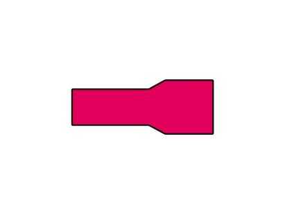 Papuci electrici izolati mama rosu 6,3x0,8 mm, 22 mm, 10 buc Carpoint