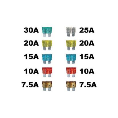 Set 10 sigurante auto plate mari Automax 7,5A-30A pentru autoturisme