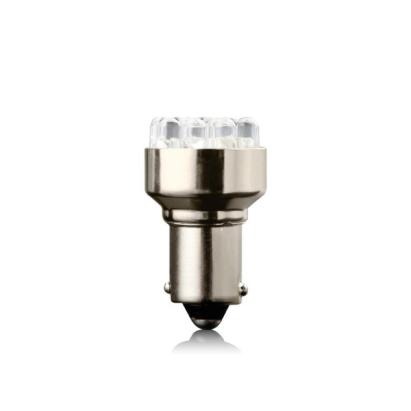 Set 2 becuri auto LED Vecta BA15S 12V 5W cu 8 LED-uri 5050 SMD