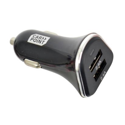 Incarcator auto USB Carpoint 2xUSB 12V/24V, iesire 5V 4.8A
