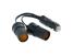 Priza auto dubla Carpoint 2x12V max. 8A cu cablu 11 cm si mufa bricheta