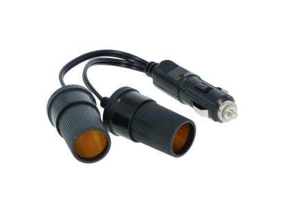 Priza auto dubla Carpoint 2x12V max. 8A cu cablu 11 cm si mufa bricheta