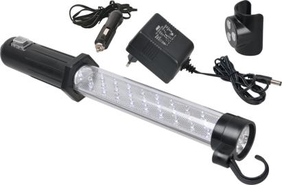 Lampa de lucru reincarcabila Automax cu 27+17 LED-uri, 230V/12V