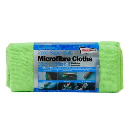 Set 2 lavete din microfibra Streetwize pentru auto si uz casnic, 36x36 cm