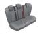 Huse scaune auto spate Arcadia gri L-XL din Alcantara, Kegel
