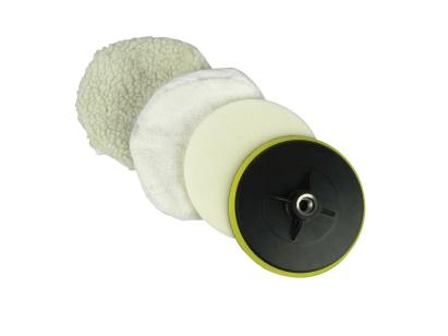 Set polish auto 150 mm, 4 piese, disc și bureți pentru mașină de polishat