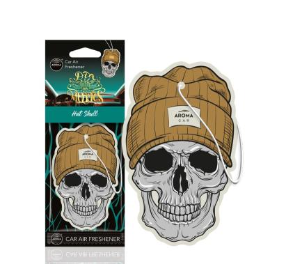 Odorizant auto suspendabil pentru oglinda Aroma Car Muertos Hat Skull