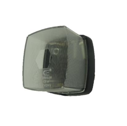 Lampa laterala gabarit auto 12V alba 65x61 mm cu kit montare inclus