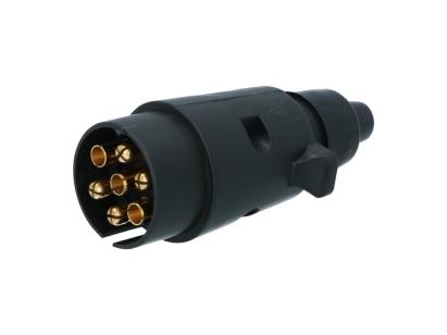 Fisa remorca auto Carpoint 12V cu 7 pini, carcasă din plastic