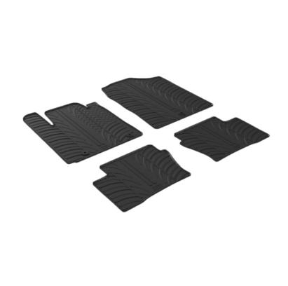 Set covorașe auto din cauciuc pentru Kia Picanto 2017-, negre, Gledring, 4 piese