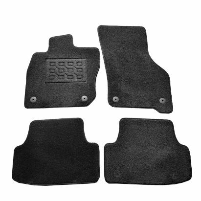 Covorase mocheta dedicate VW Golf 8 eTSI 2020-prezent, negre, set 4 bucati
