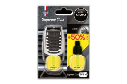 Odorizant auto lichid Aroma Supreme Duo Black, 2x8 ml, Amio