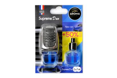 Odorizant auto lichid Amio Aroma Supreme Duo New Car 2x7 ml