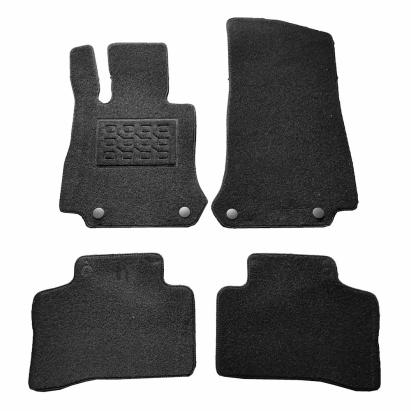 Covorașe mochetă Mercedes EQC N293 2019-prezent, negre, set 4 piese