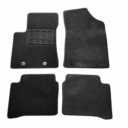 Covorase mocheta dedicate Hyundai i10 2019-prezent negre, set 4 piese