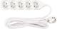 Kábel DG-F805B L-3 m, predlžovací, biely, 5x zásuvka, new edition