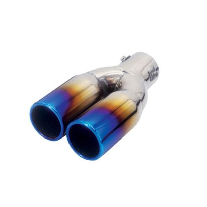 Ornament tobă dublu cromat Automax, intrare 38 mm, ieșiri 63 mm