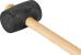 Kladivo Strend Pro 450 g, gumené, Blackhead, drevená rúčka