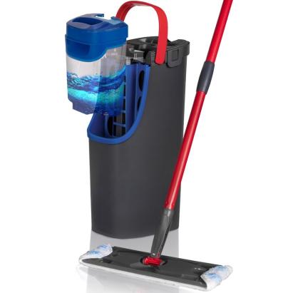 Set mop plat Vileda H2Pro cu sistem dublu de separare a apei